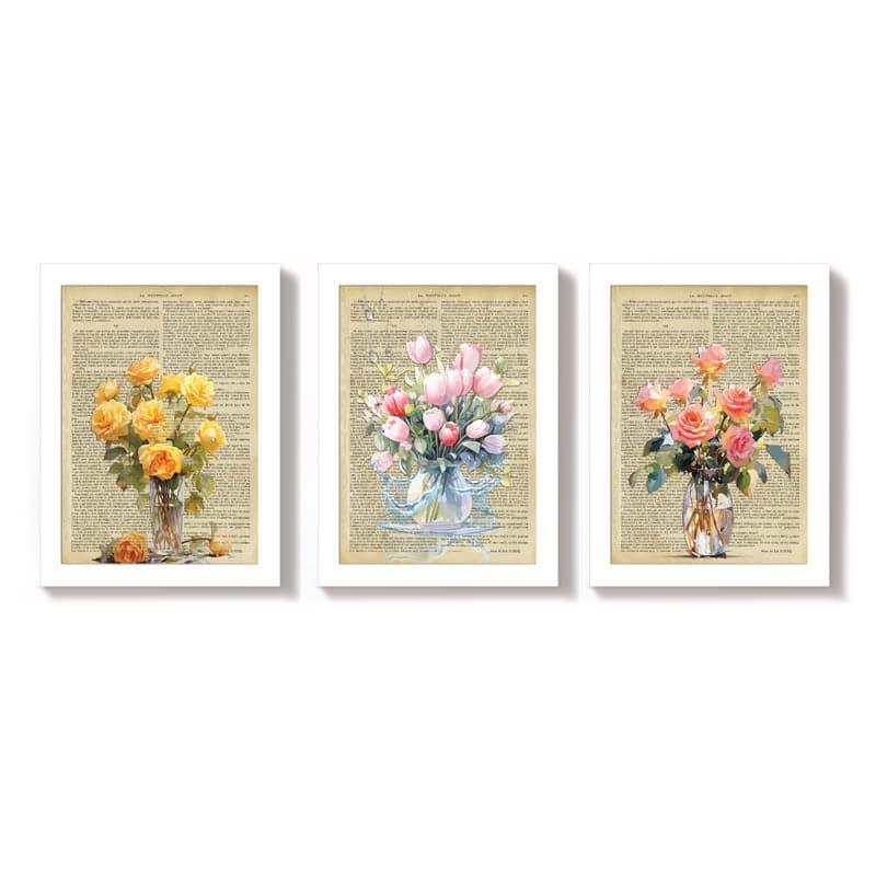 Bouquets Of Love Wall Art - Set Of Three media 3