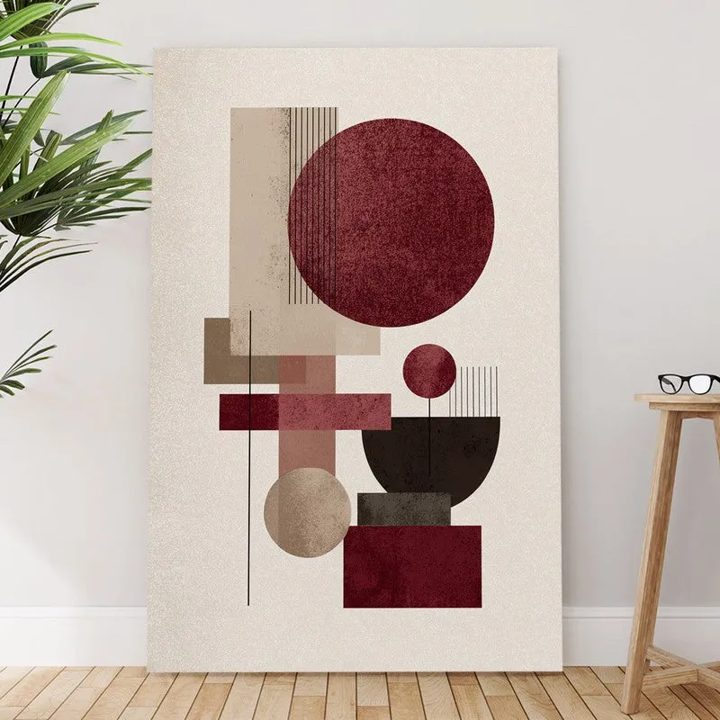 Soft Tone Geometry Canvas Wall Art media 6