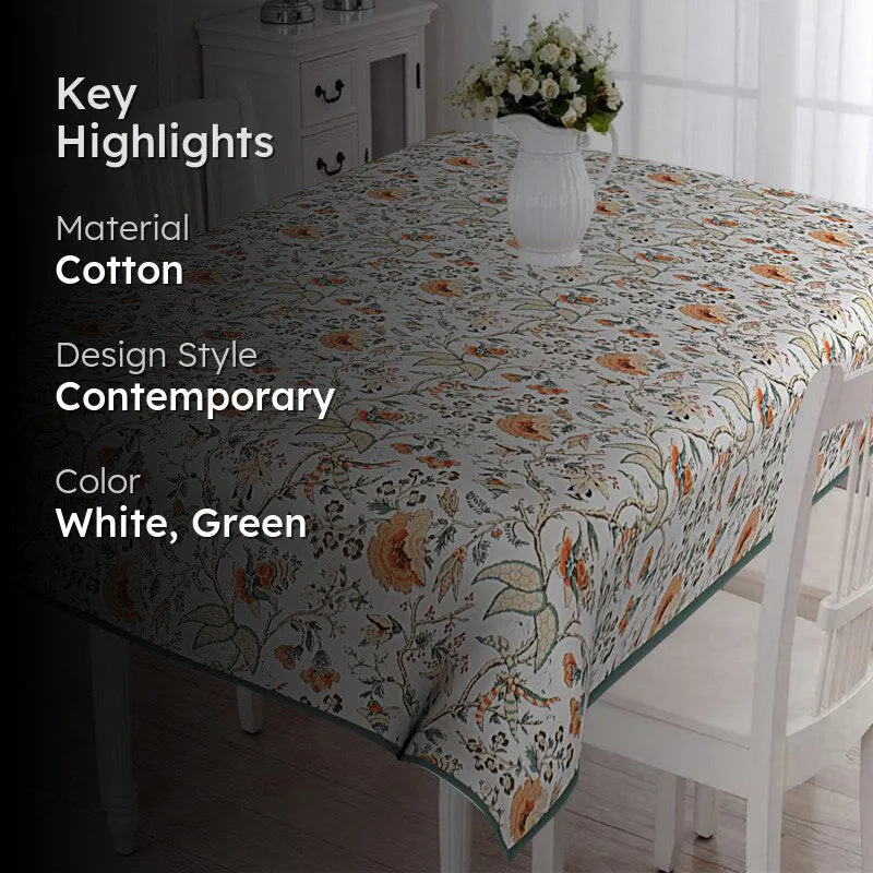 Muhina SquareTable Cover (Green) - Four Seater media 2