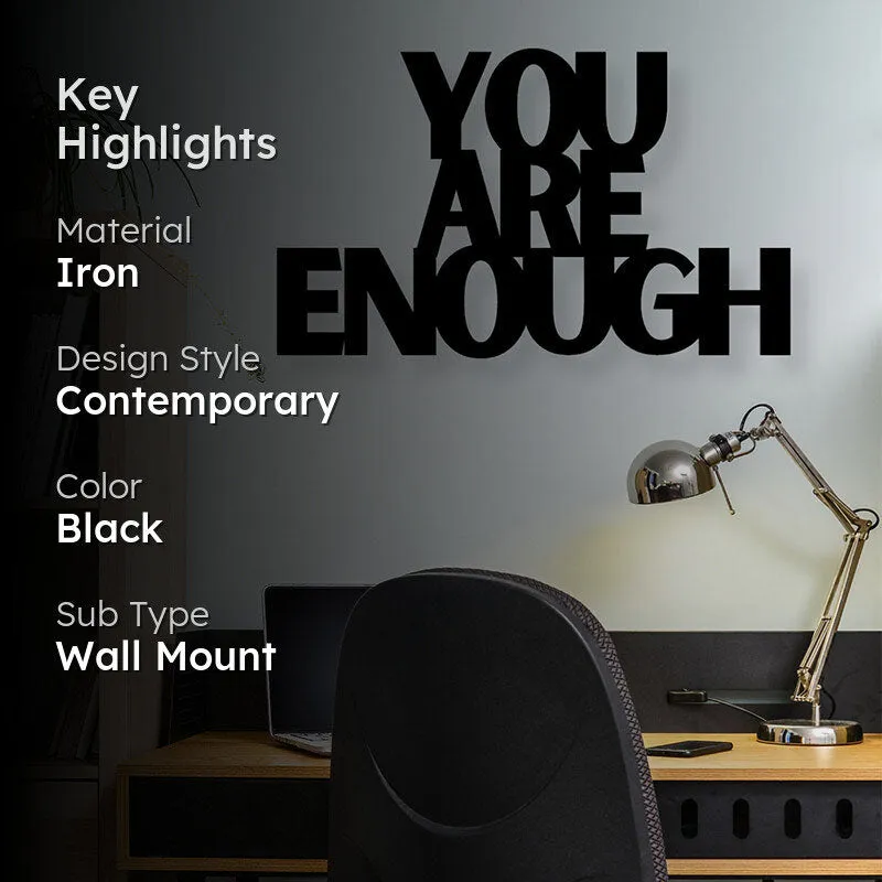 You Are Enough Iron Wall Accent media 2