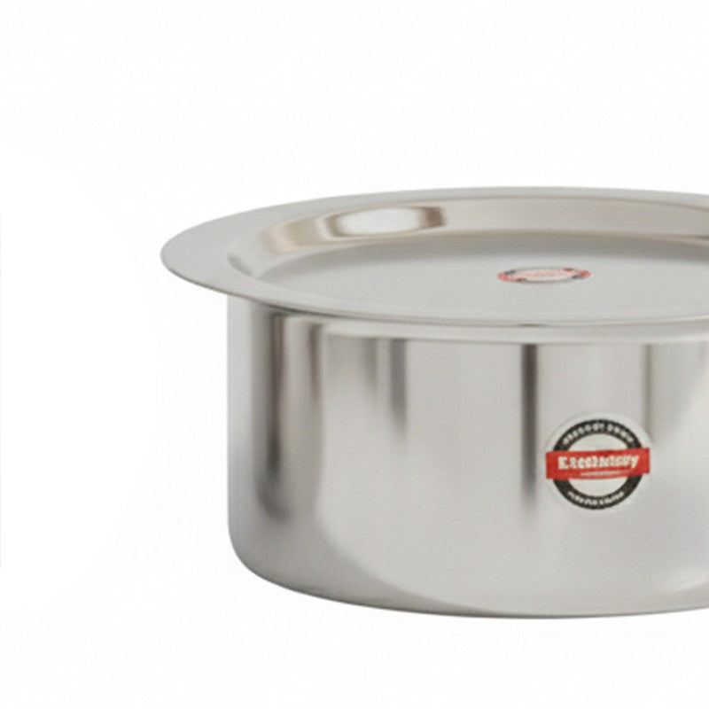 Demure Stainless Steel Pateela With Lid (1000 mL & 1400 mL) - Set of Two media 3