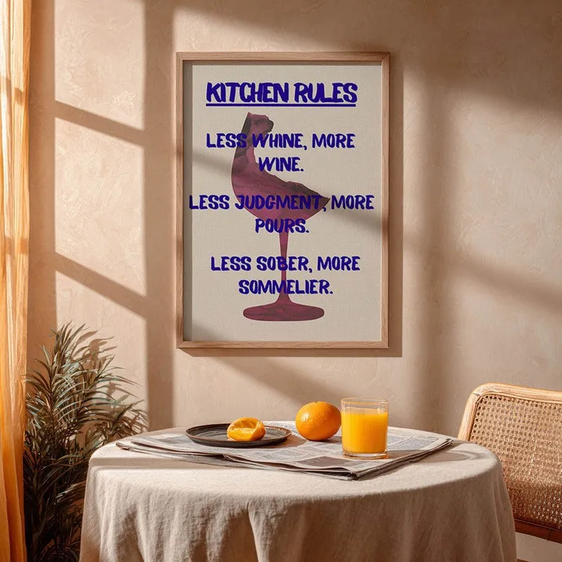 Flavor Font Archival Canvas Wall Art - Brown media 5