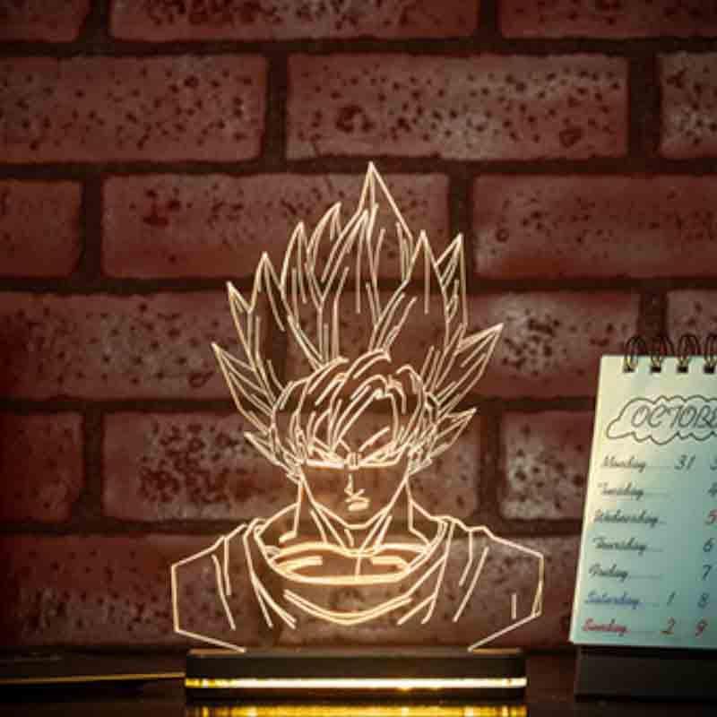 Go Goku Acrylic Table Lamp - Transparent media 3