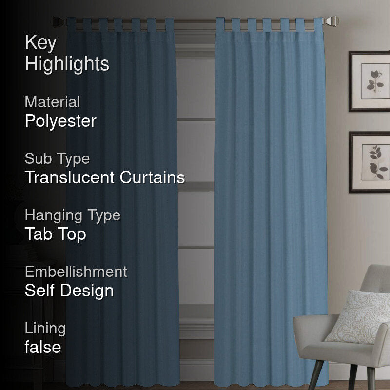Esme Triple Pinch Pleat Short Width Curtain - Sky Blue media 2