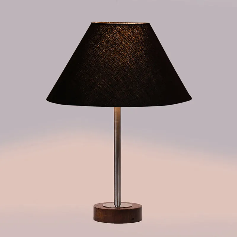Cotin II Rodin Wooden Table Lamp - Black,Silver,Brown media 5