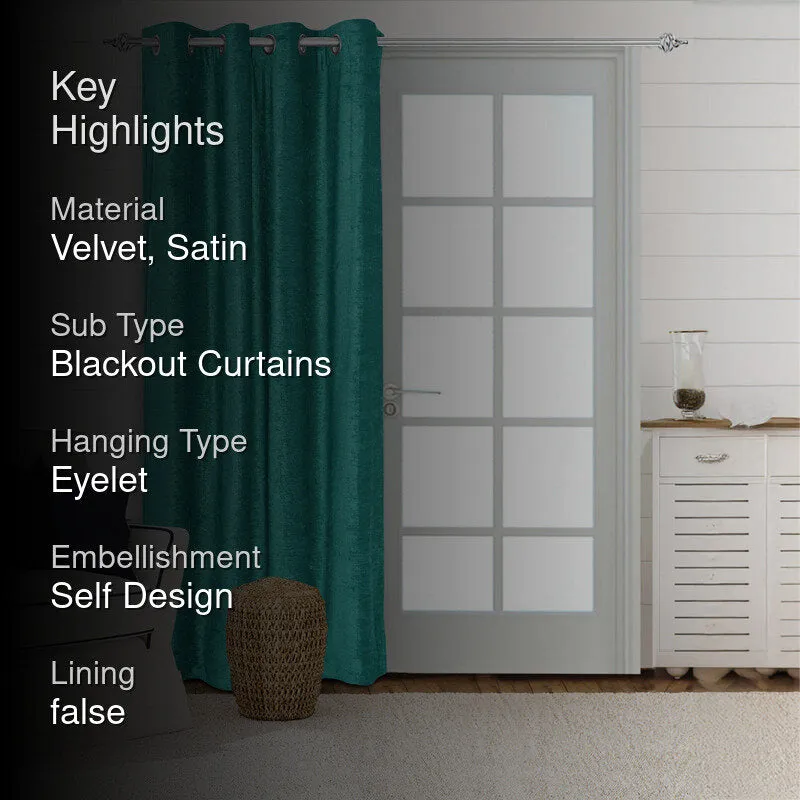 Saral Home Auriels Blackout Curtain - Teal media 2