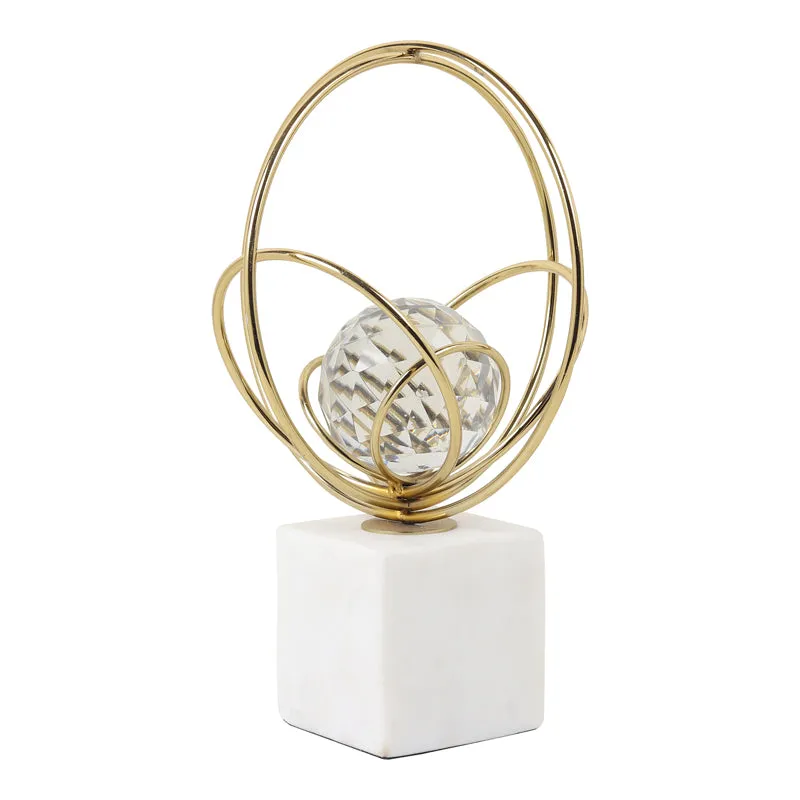 Crystal Elysian Showpiece - Gold media 4