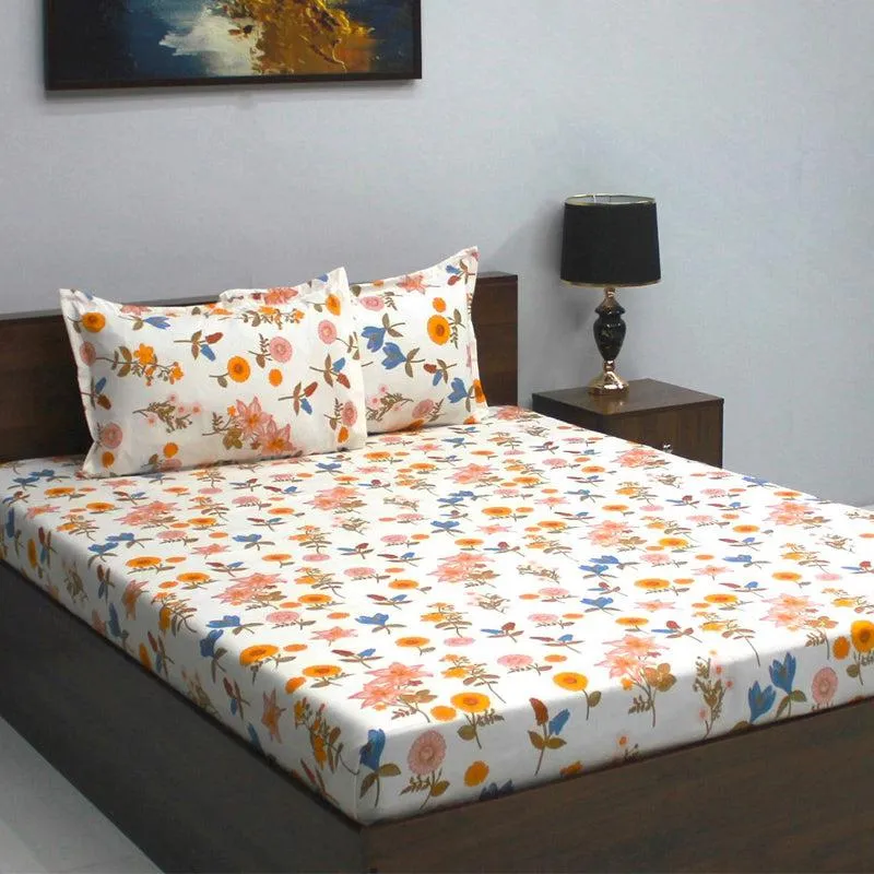 Omya Floral Microfiber Bedsheet - 110 GSM media 3