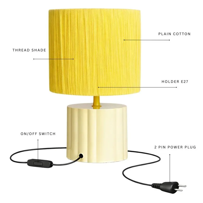 Velton Studio Cotton Table Lamp - Yellow media 5