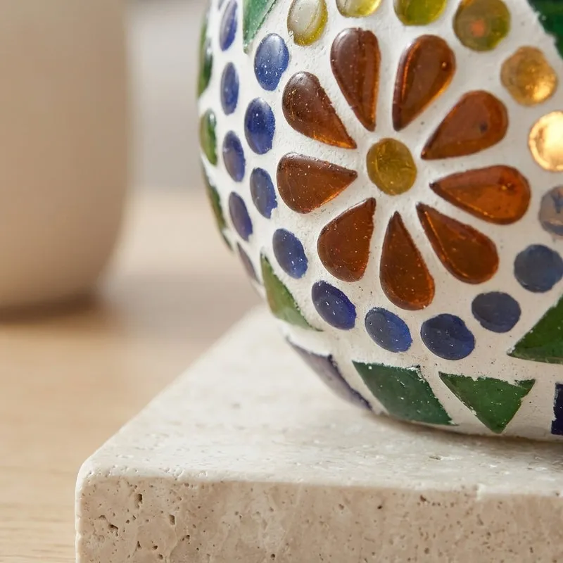 Reyanh Mosaic Glass Tealight Candle Holder media 3