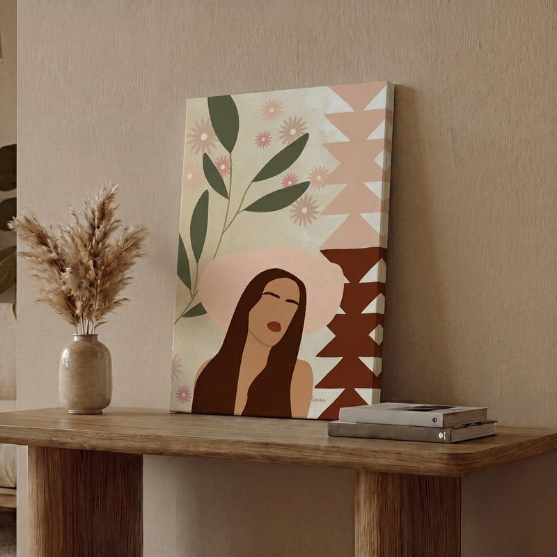 Petal Prairie Cotton Canvas Wall Painting