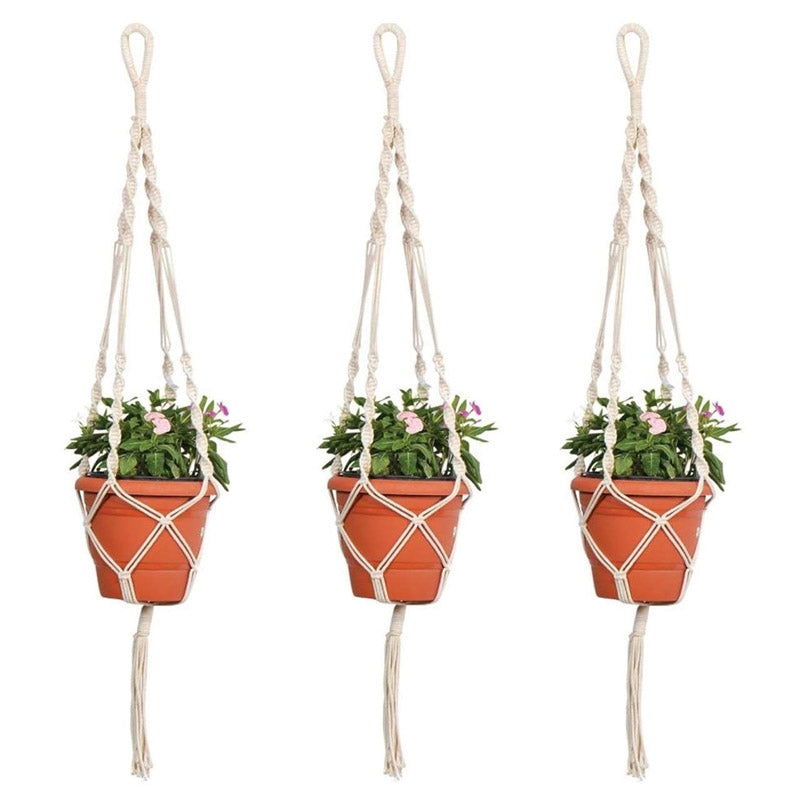 Navra Macrame Planter - Set Of Three media 3