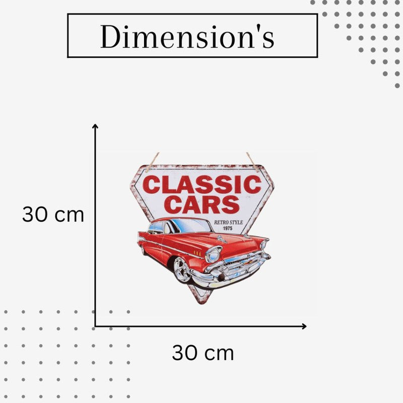 Classic Cars Metal Wall Accent media 4