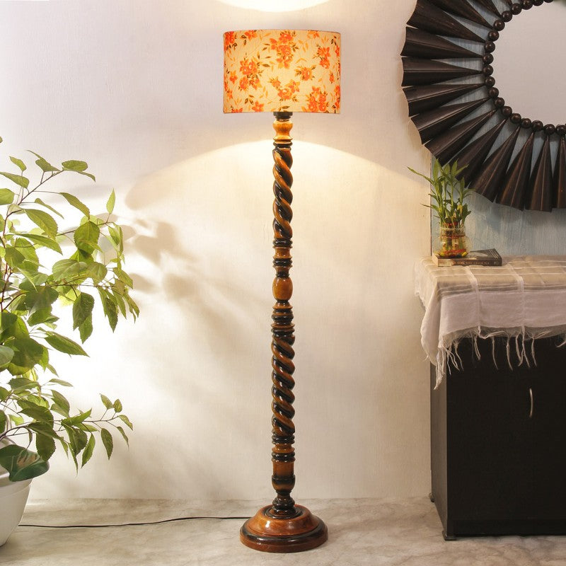 HaloCylinder Floor Lamp I (Floral)