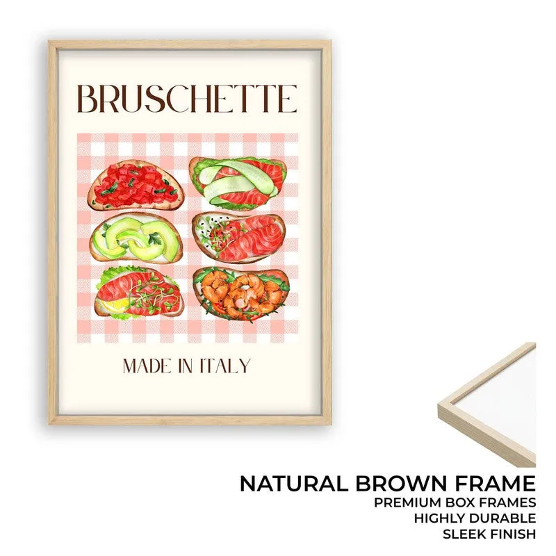 Bruschette Collection Archival Canvas Wall Art - Brown media 9