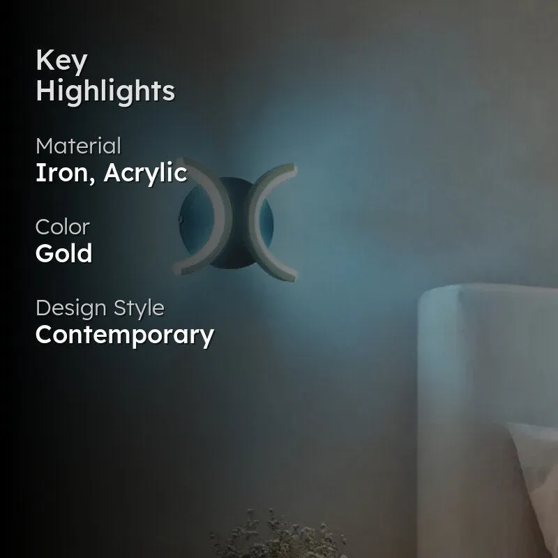 Bellora Iron & Acrylic Wall Lamp media 2