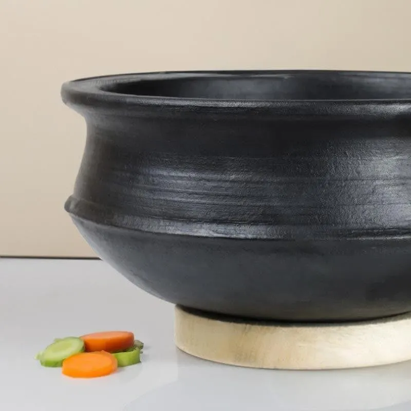Kalinaw Biriyani Clay Pot Black 2000 mL / 10 Inches media 3