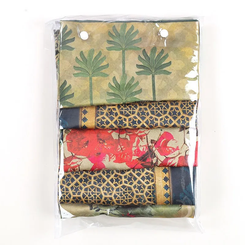 India Circus Royal Grove Printed Satin Cushion Cover - Set Of Five media 7