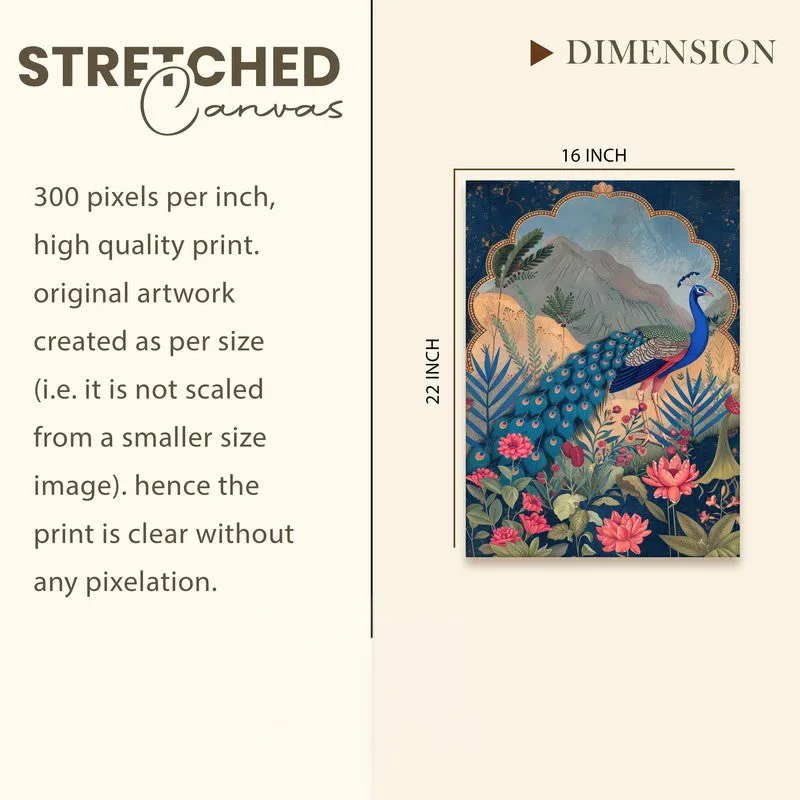 Peacock Garden Canvas Wall Art & Paintings media 9