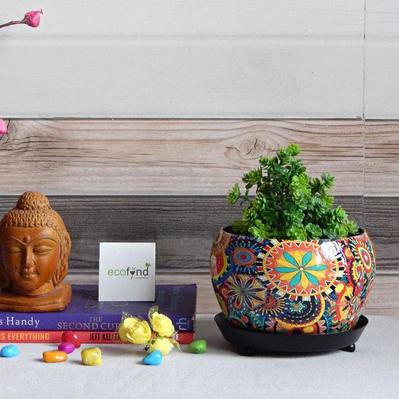 Druva Ethnic Planter With Plate media 2