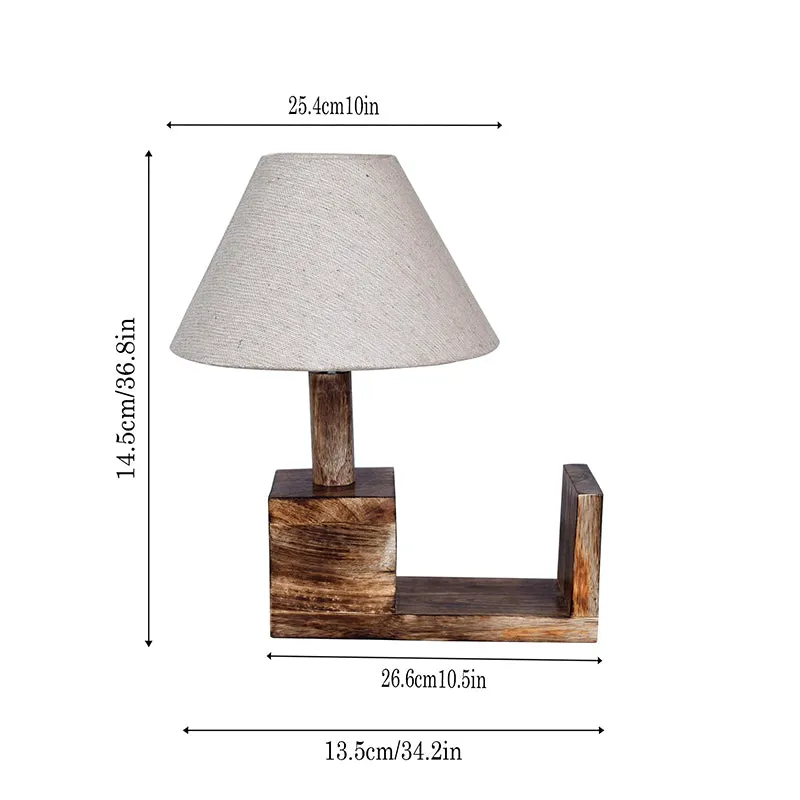Sentry Fabric Table Lamp - Beige,Brown media 7