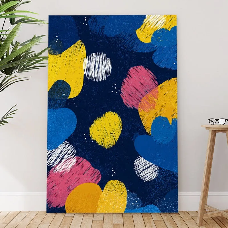 Orbital Joy Abstract Canvas Wall Art media 6