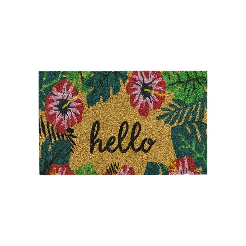 Hello Coir Door Mats - Brown media 4