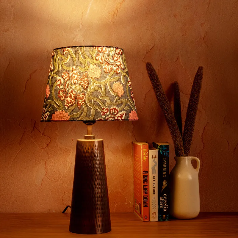 Cuppra Cone Flora Cotton Table Lamp - Multicolor media 1