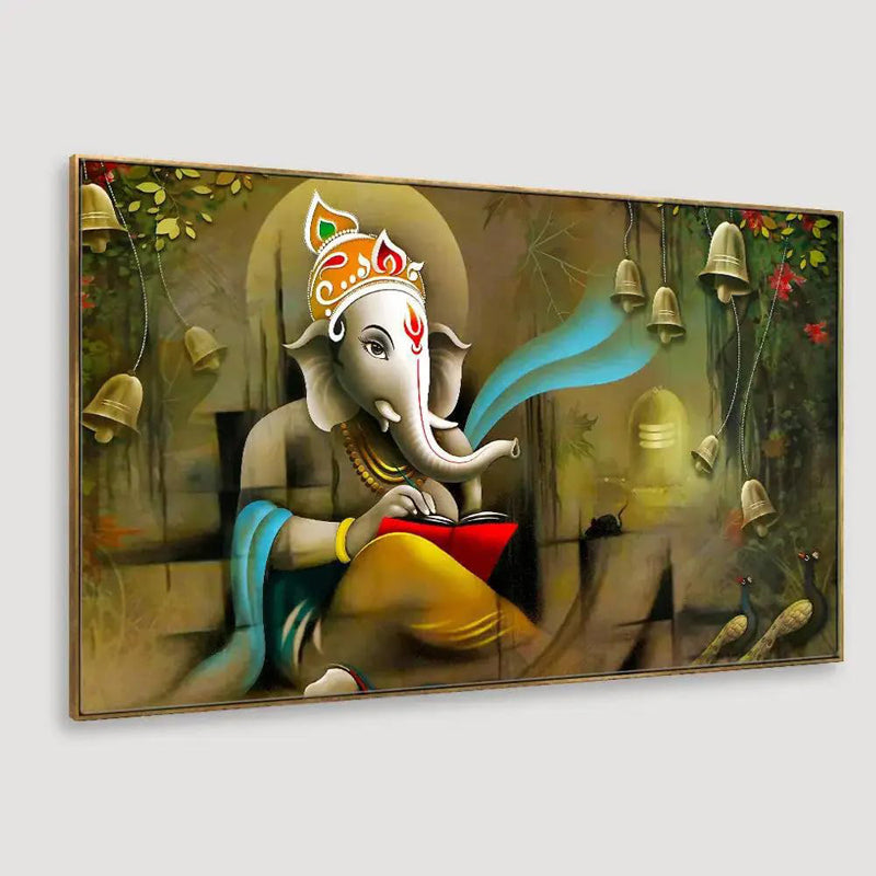Ganesha Gyan Wall Painting media 5