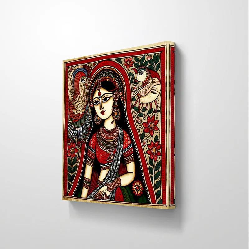 Ethnic Beauty Wall Painting media 6
