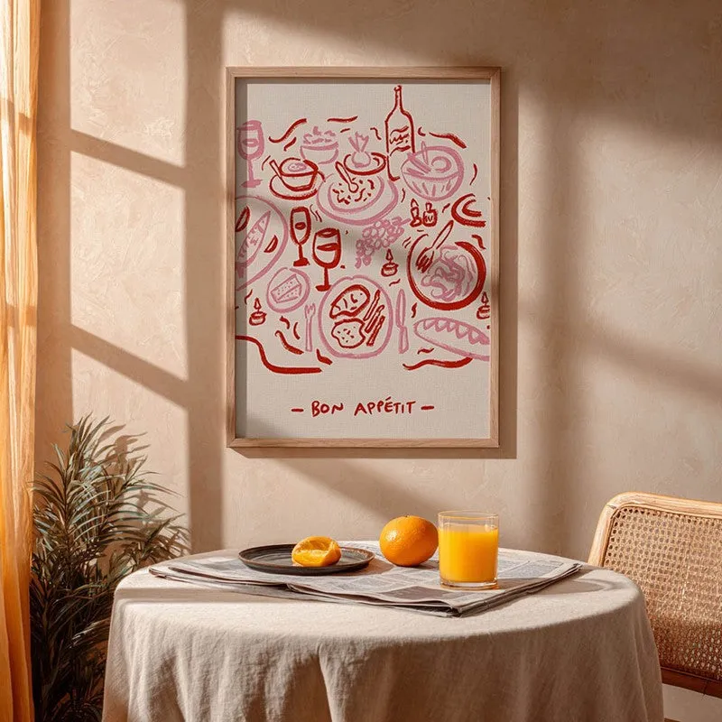 Modern Mingle Archival Canvas Wall Art - Brown media 4