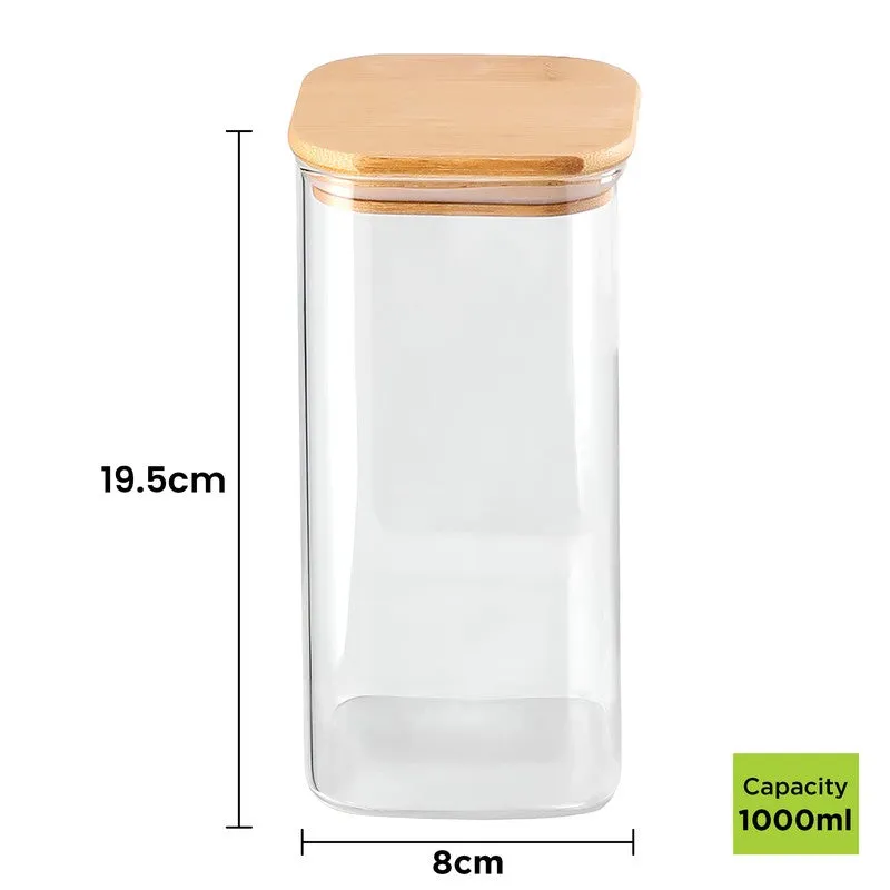 Jarex Glass Jar (1000 mL Each) - Set Of Six - 9