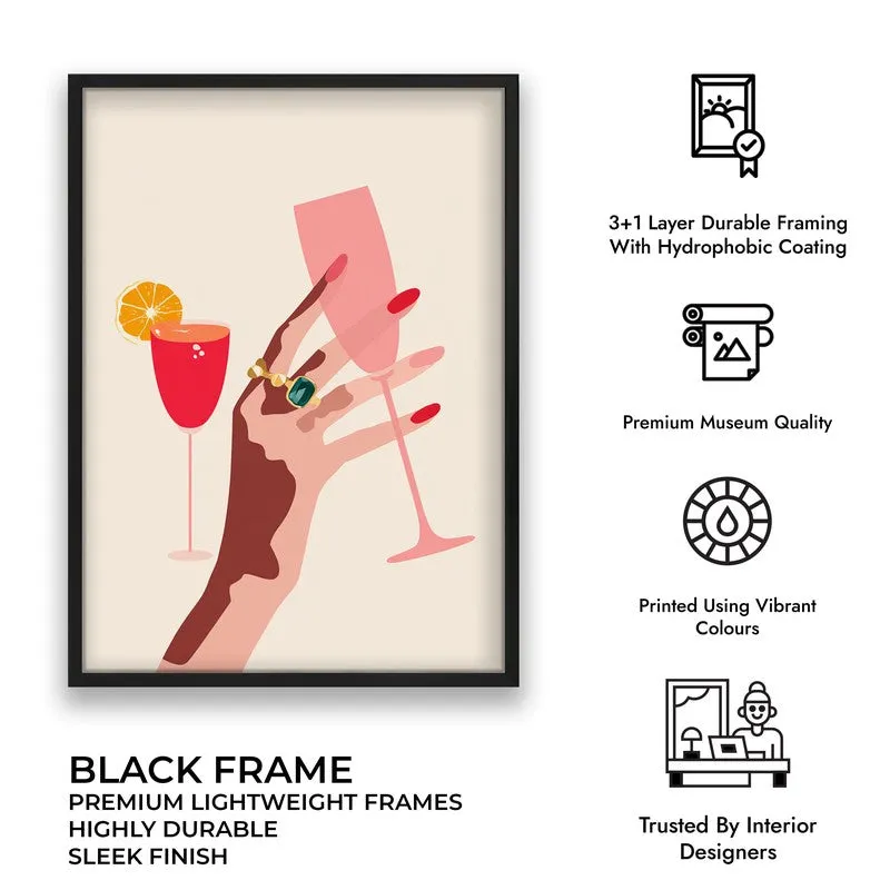 Glamora Canvas Wall Painting - Black Frame media 9