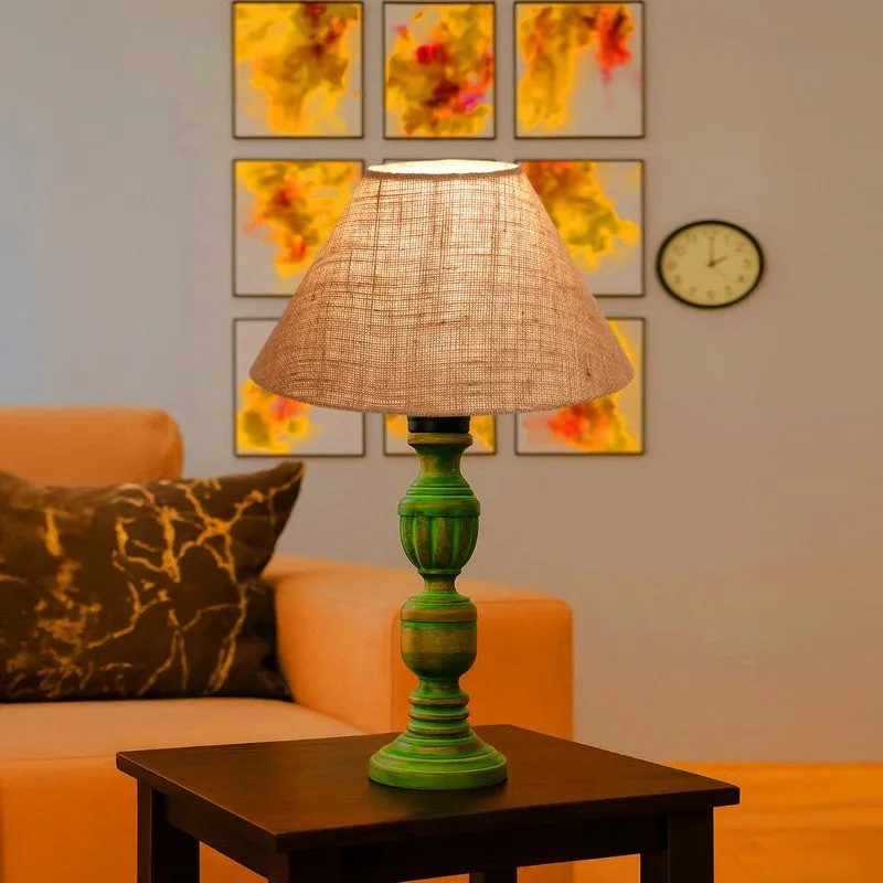 Arvello Oria Wooden Table Lamp - Beige media 3