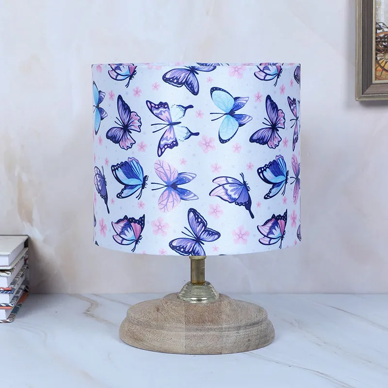 Petaluda Pebble Printed Mango Wood Table Lamp - Multicolor media 3
