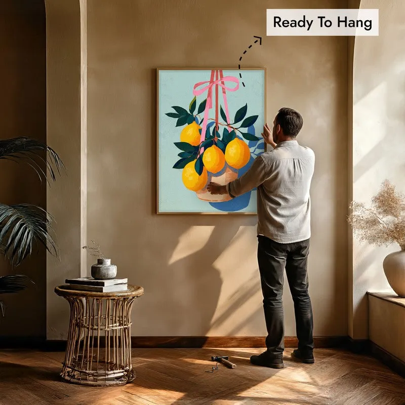 Florena Canvas Wall Painting With Brown Frame media 8
