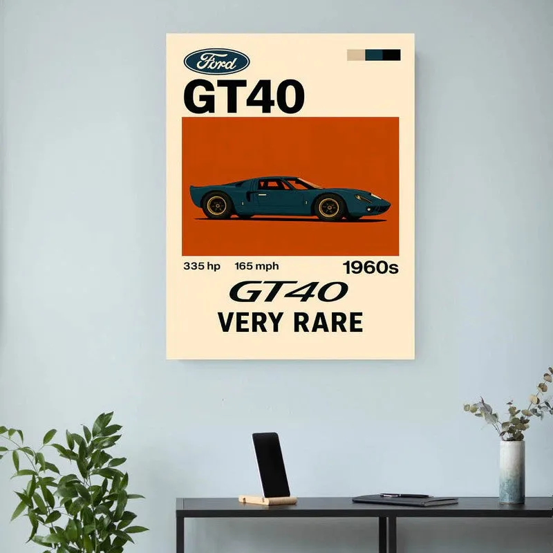 Ford GT40 Legend Wall Poster media 3