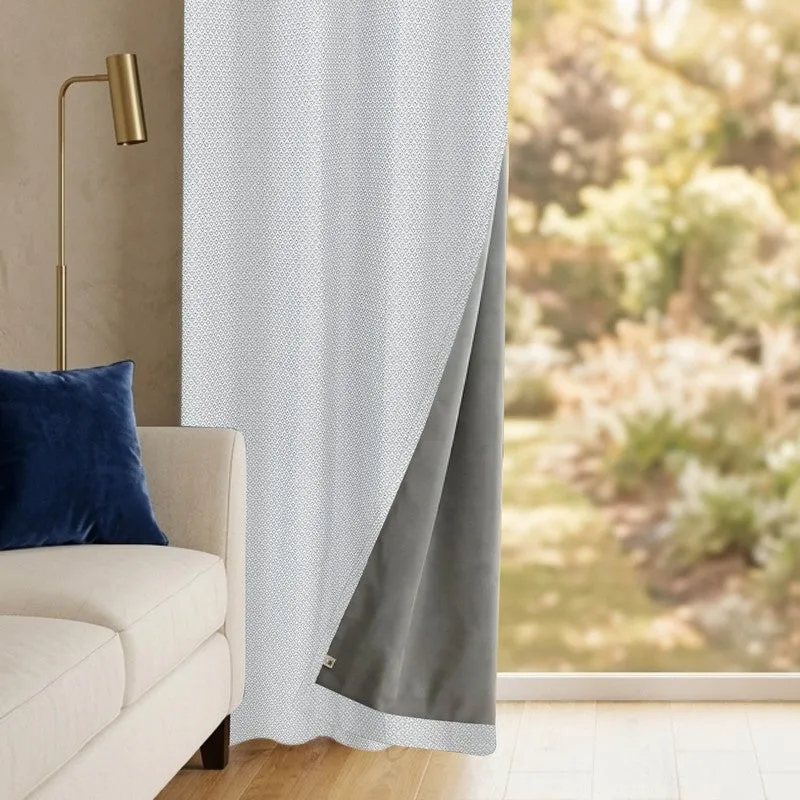 Form Ease Cotton Blackout Curtains - Grey media 4