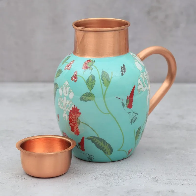 Zinnian Jazz Copper Jug with Tumbler - Two Piece Set media 4
