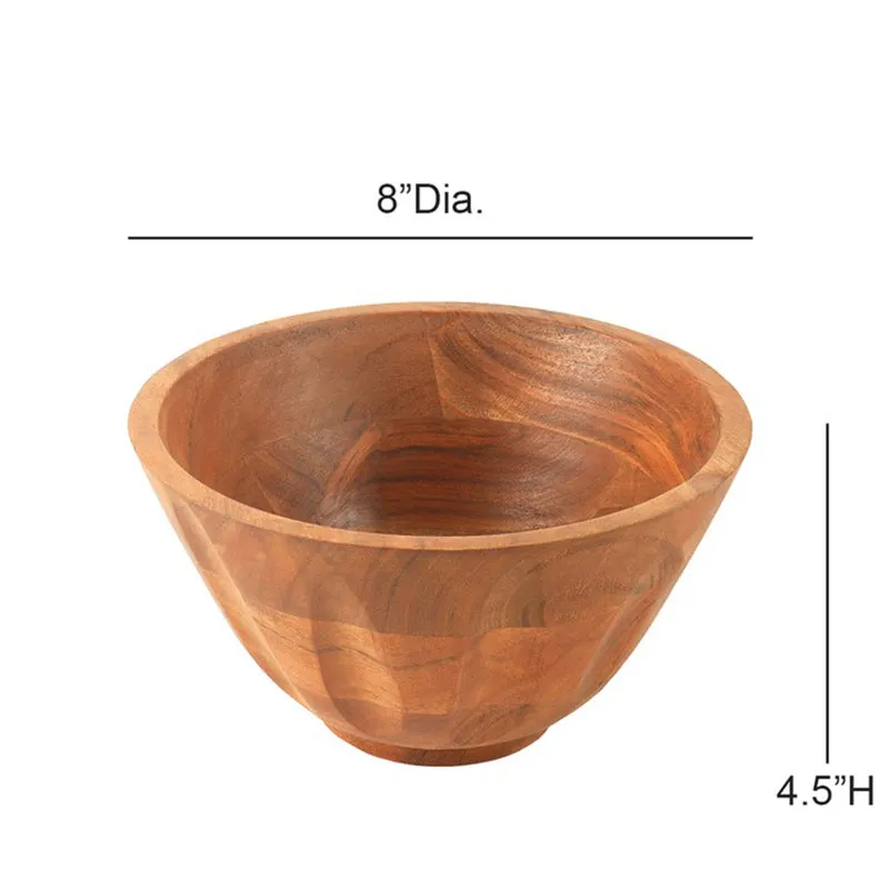 Natural Wood Mixing Bowl - 1325 mL media 8