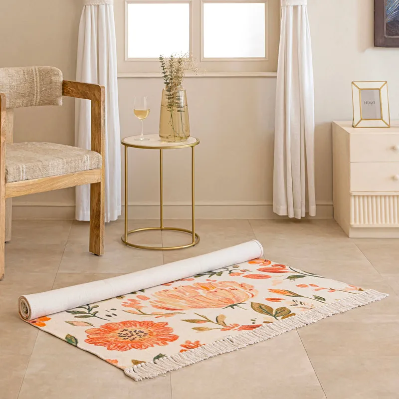 Padhmaja Handwoven Cotton Rug media 6