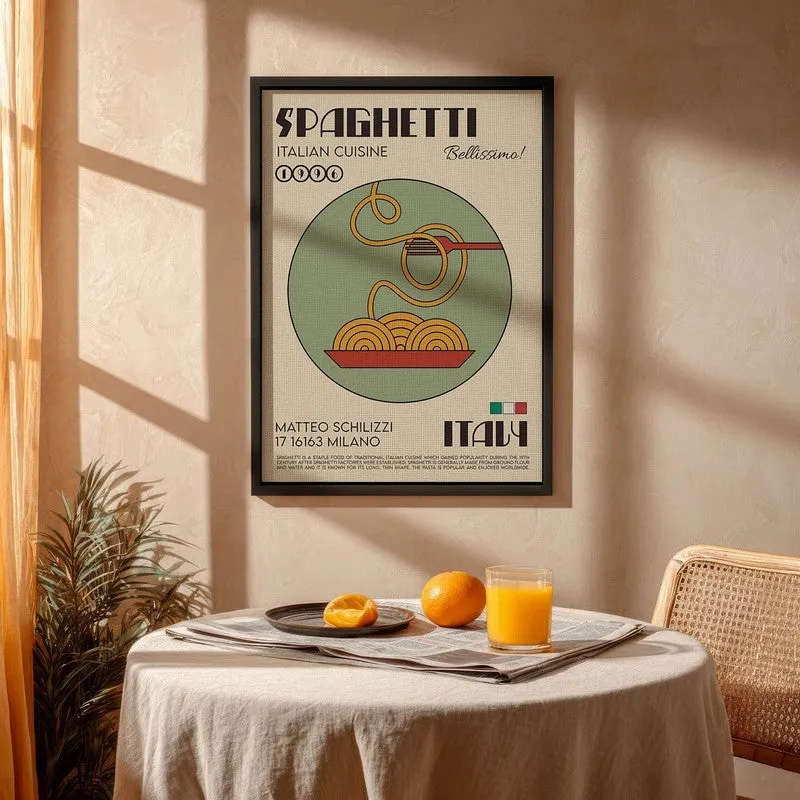 OliveSpice Archival Canvas Wall Art - Black media 4