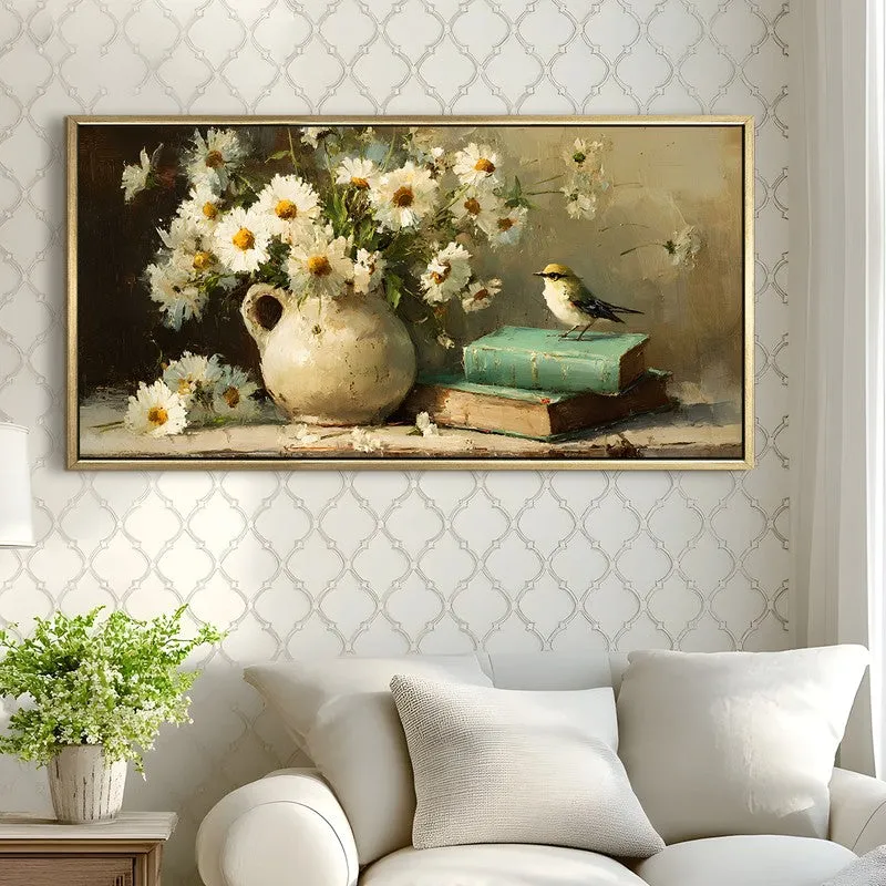 Blooming Grace Canvas Wall Painting With Frame media 4