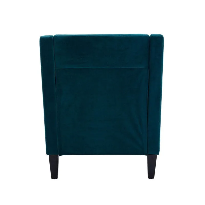 Softix Neem Wood Accent Chair - Green media 5