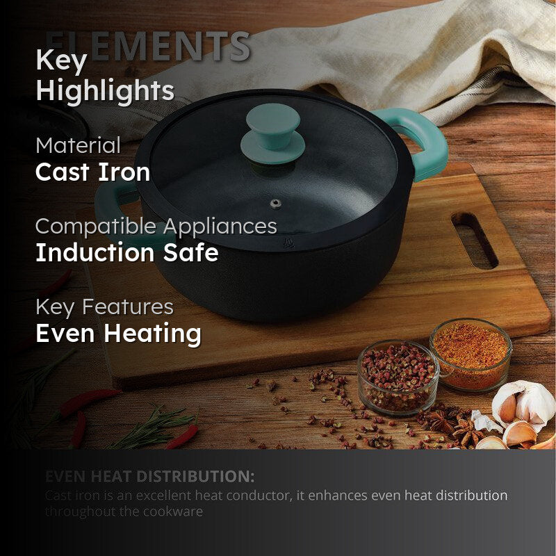 Bergner Induction Safe Cooking Pot With Lid - 3600 mL media 2