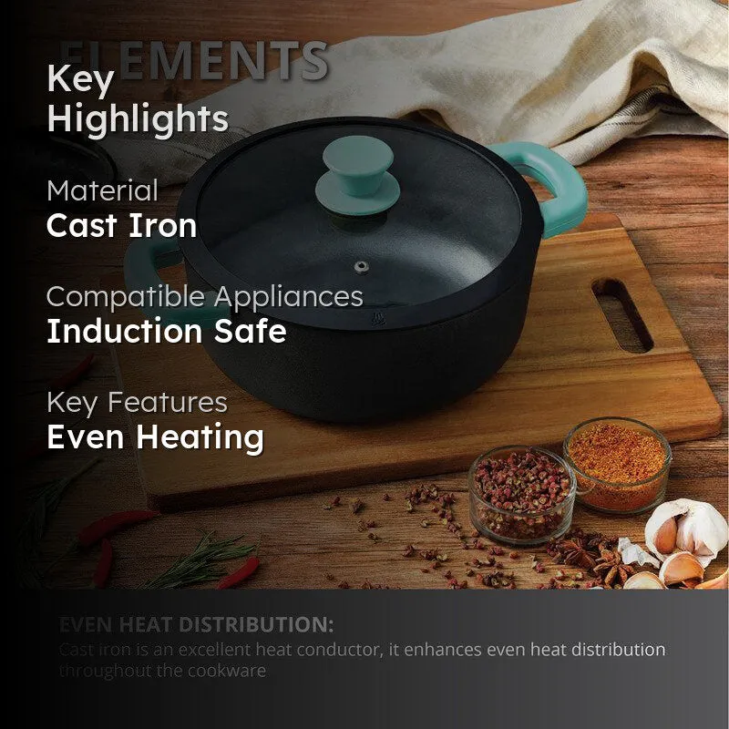Bergner Induction Safe Cooking Pot With Lid - 3600 mL media 2