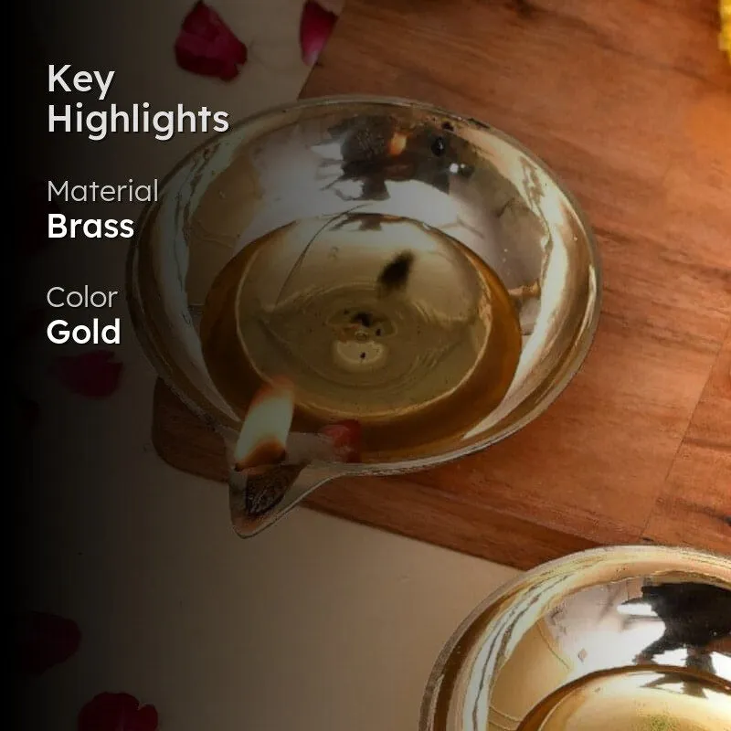 Sanecha Brass Diya media 2