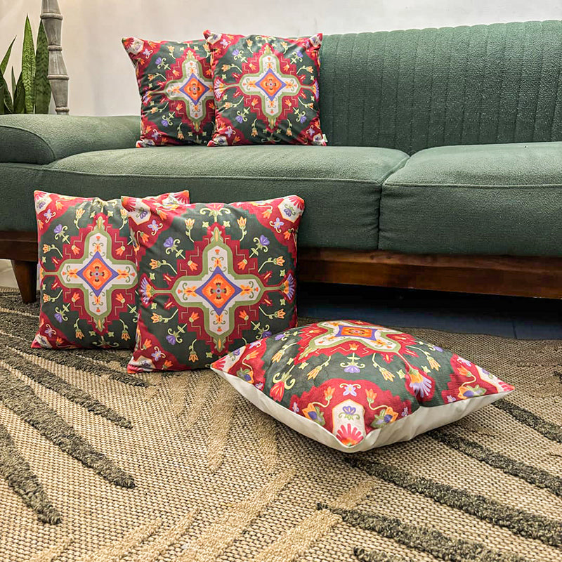 Pashmina Dreams Cushion Cover Set - Set Of Five