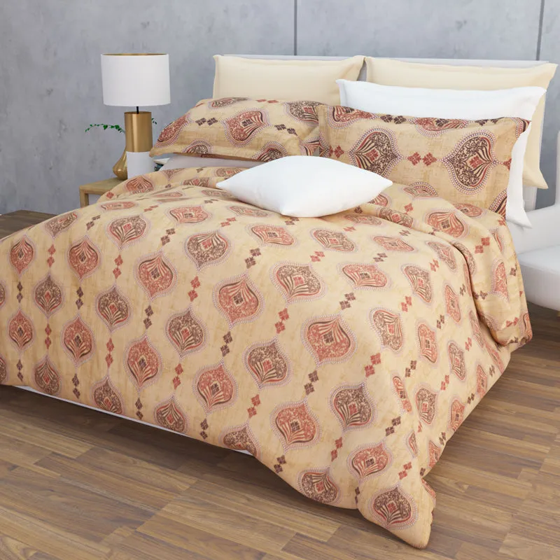 Dreams Of Desert Cotton Bedsheet (Beige, Brown) - 144 TC media 8