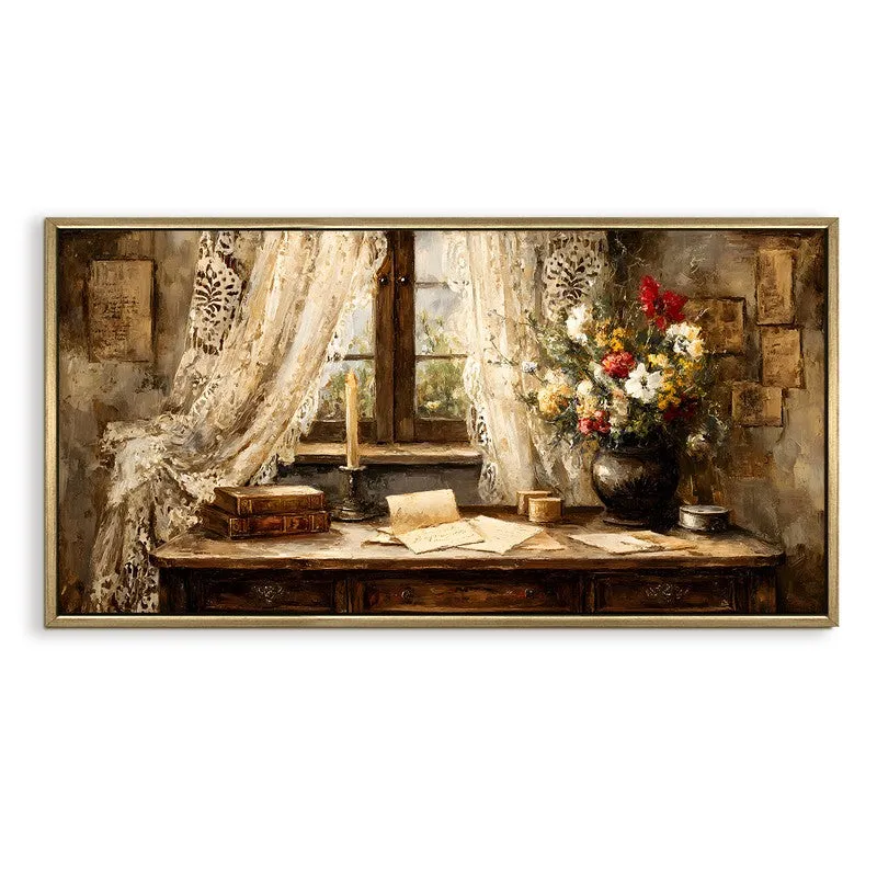 Vintage Candlelit Vista Ambience Wall Art media 4